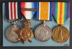 A WWI Military Medal group of four to '18886 Pte P Walsh 7/FA RAMC':, Military Medal,