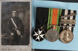 A WWII Group of three: Order of St John Brest Badge,