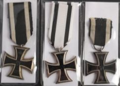 Three WWI Iron Crosses,
