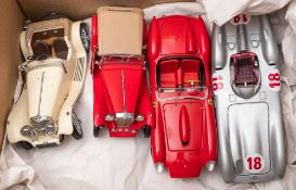 A group of Franklin/Danbury Mint Sports cars including a 1958 Ferrari 250 Testa Rossa,