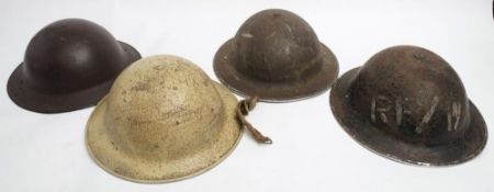 A WWII Repair Party/Water MK II steel helmet by Rubery Owens Ltd,