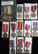 A group of thirteen Indian Military and Police service medals: including two Police Independence