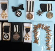 A group of three Service Medals of the Order of St John:, 'Pte F Knowles Notts SJAD 1951',