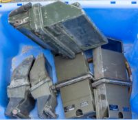 A group of five British Army Armoured Fighting Vehicle periscopes: various sizes.