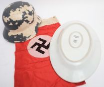 A WWII period Luftwaffe oval serving plate by Felda: date stamped 1939,