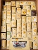 A boxed group of Matchbox Models of Yesteryear: in straw coloured window boxes (a lot)