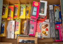 Solido and other makes. A boxed group of sports cars and other vehicles.