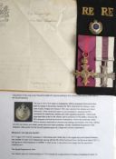 A WWI Military Cross pair to Second Lieutenant Gilbert Hart,