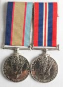 A George VI Australia Service Medal 1939-45 'NX12301 A C Budge' together with a War Medal 1939-45