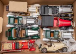 A group of Franklin Mint Veteran and Vintage motor cars: including a 1929 Rolls-Royce Phantom I