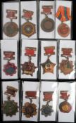 A group of People's Republic of China Military/Political Party medals: (12)