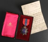 An Edward VII Imperial Service Order to Frederick Hooper for services to the Postal Service: in