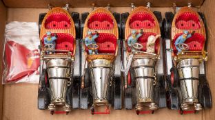 A group of four Corgi Toys Chitty Chitty Bang Bang: (playworn condition)