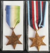 A WWII Atlantic Star and a reproduction Arctic Star (2):