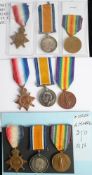 Three WWI trios: '49493 Spr D Morrison RE' 'K 10288 A Martin AL Sto RN' 'M2-022197 Pte C E Ogden