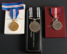 An Elizabeth II Prison Service LSGC Medal to Grant Vincent: in case of issue,