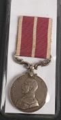 A George V Army Meritorious Service Medal to 'C Sjt A Carter 1/22nd Foot':