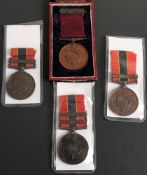 Four National Fire Brigade Association Long Service Medals: '15384 Ernest Penn' '9313 F J