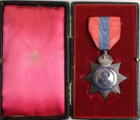 An Edward VII Imperial Service Order to Alexander S Bodger: in case of issue in a display case.
