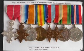 A WWI group of eight to Major Roy Boteler Yeld,