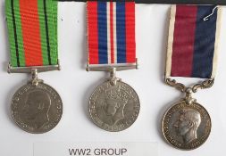 A WWII group of three to '347911Cpl.L Chapman RAF': Defence Medal, War Medal and RAF LSGC Medal.