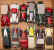 A group of Franklin/Danbury Mint model cars: including 1937 Cord Phaeton Coupe,