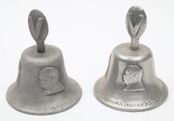 Two 1939-45 RAF Benevolent Fund bells: made from metal from German aircraft shot down of Britain,
