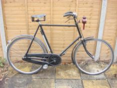 An early 20th century 26 inch frame bicycle, possibly a Sunbeam 'Golden' Roadster,