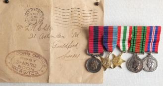 A WWII miniature group of five: Distinguished Conduct Medal, 1939-45 Star,