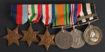 A WWII group of six to '47174 Pte R lane London SJAB 1951': 1939-45 Star, Italy Star,