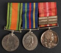 A WWII group of three to Mrs Monica G Andrew: Defence Medal ERII Civil Defence LSGC Medal and