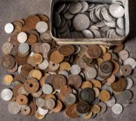 A group of world coins: