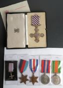 A WWII DFC group of five to Squadron Leader Samuel G Coade: Distinguished Flying Cross dated 1945