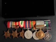 A WWII & Korea group of seven '2265485 Sjt R W Codd RAMC': 1939-45 Star, Africa Star, Italy Star,