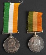 Two King's South Africa Medals: one to '44806 Pte J Wright 32nd Bty IY',