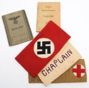 A Third Reich Period Military pass for Richard Dewitz: together with a Book of target Measurements