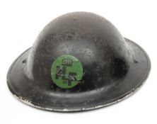 A WWII Mk II pattern Ministry of Food steel helmet by Rubery Owen & Co Ltd,