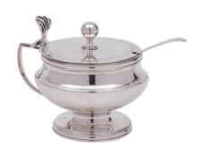 A George III silver pedestal mustard pot, maker Peter, Ann & William Bateman, London,