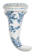 A First Period Worcester cornucopia and a similar Dutch jug: the first painted in 'The Cornucopia