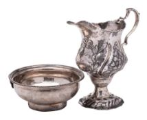 A George III silver pedestal cream jug, maker George Smith II, London,