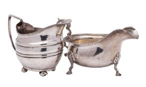 A George VI silver sauce boat, maker T & JP, Birmingham,
