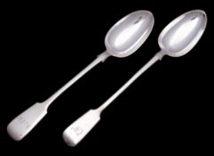 A Victorian silver Fiddle pattern serving spoon, maker Elizabeth & John Eaton, London,