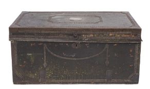 A 19th Century Anglo-Chinese camphorwood trunk:,