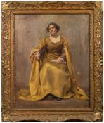 Manner of Sir John Lavery, early 20th Century- The Actress,:- oil on canvas, 50 x 40cm.