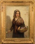 Attributed to Charles Sillem Lidderdale [1831-1895]- Flower Girl,