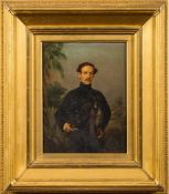 Ferdinand Krumholtz [1810-1878]- Portrait of a Fusilier Officer, three-quarter length standing,