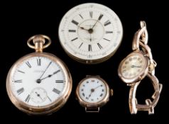 A lady's 9ct gold Rolex wristwatch on expanding bracelet,