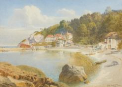 Samuel Edward Kelly [1862-1935]- Oddicombe; Babbacombe,:- two, both signed, watercolours, 27 x 37.
