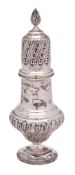 An Edward Vii silver sugar caster, maker Lee Wigfull, Sheffield, 1906: of baluster form,