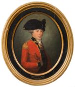 English School Circa 1800- Portrait of Major Albemarle Bertie, 1st Regiment of Foot Guards,